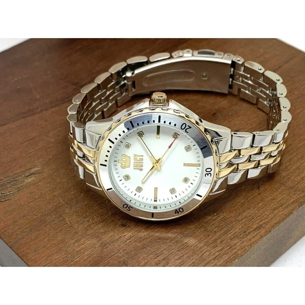 Juicy By Juicy Couture Women's Watch JC/5021 Quartz White Dial Two Tone Steel